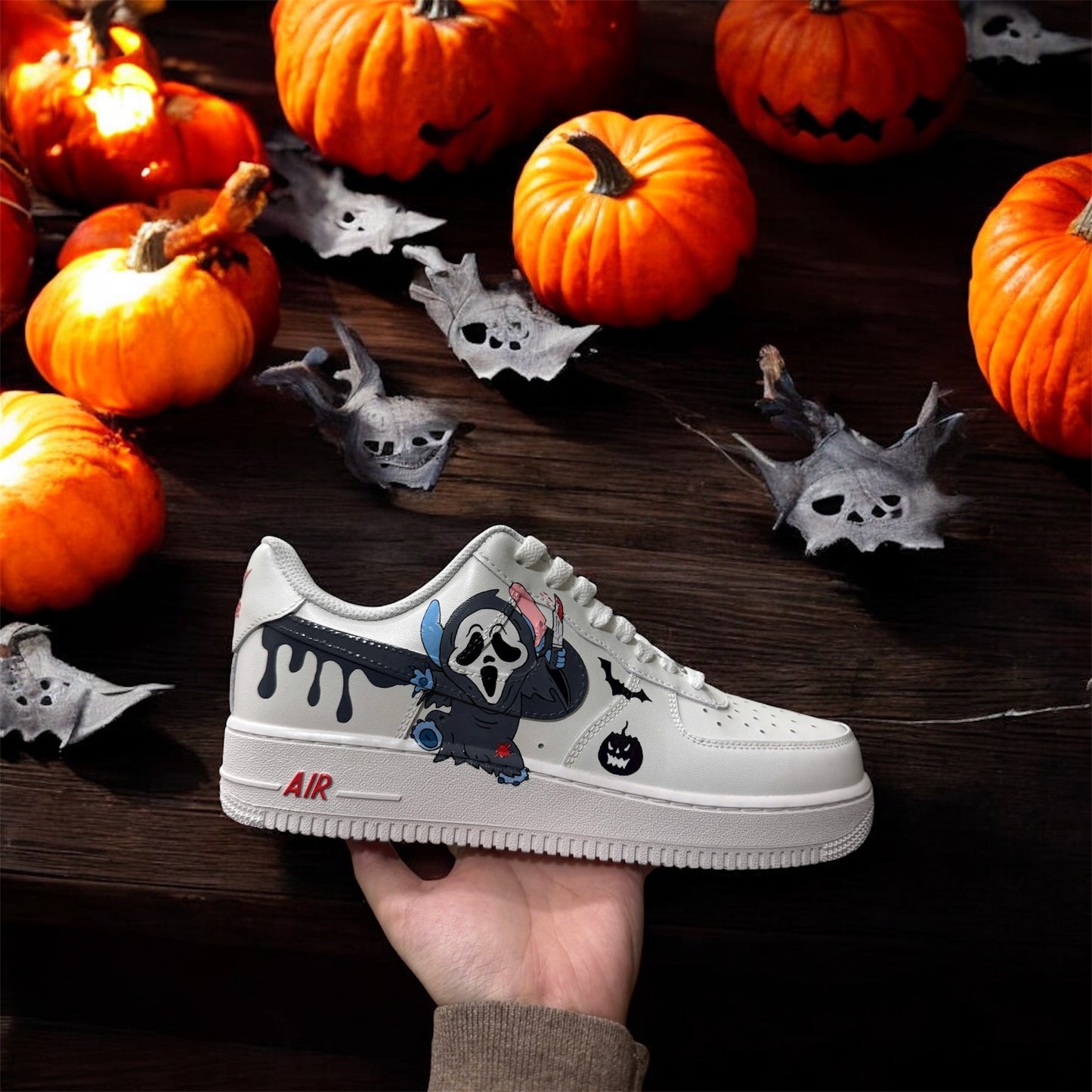 Stitch Ghosts Custom Shoes Air Force 1