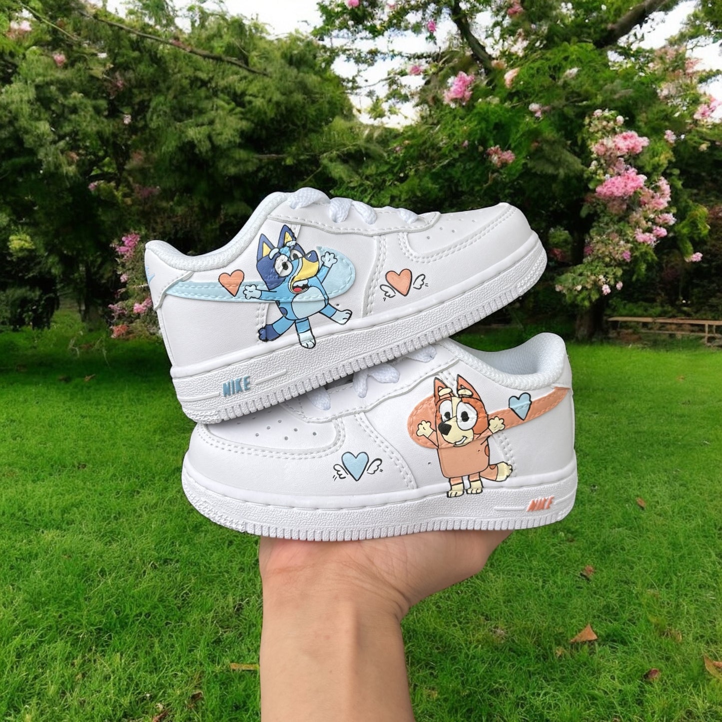 Bluey and Bingo Custom Shoes AF1