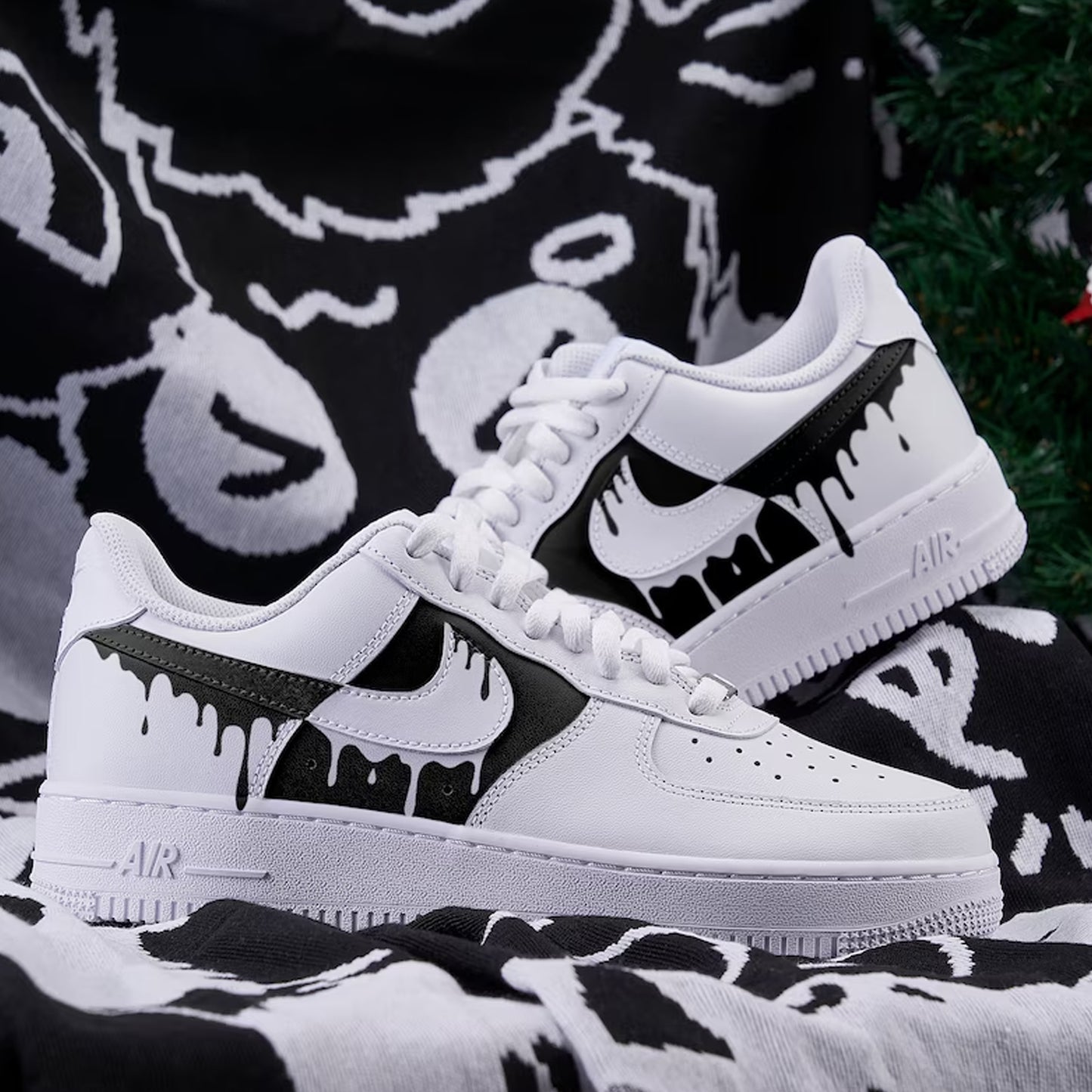 Black Drip Custom Sneaker