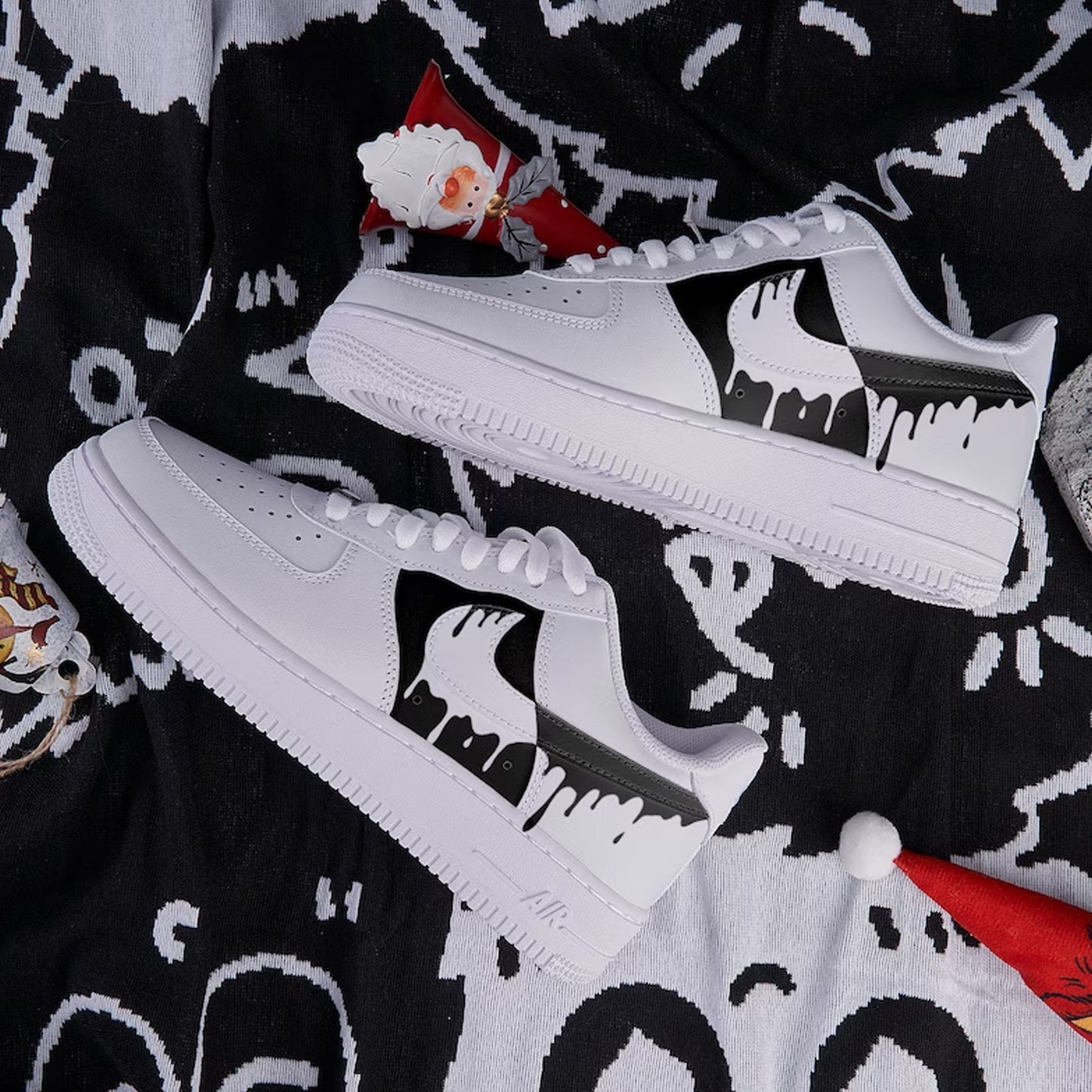 Black Drip Custom Sneaker