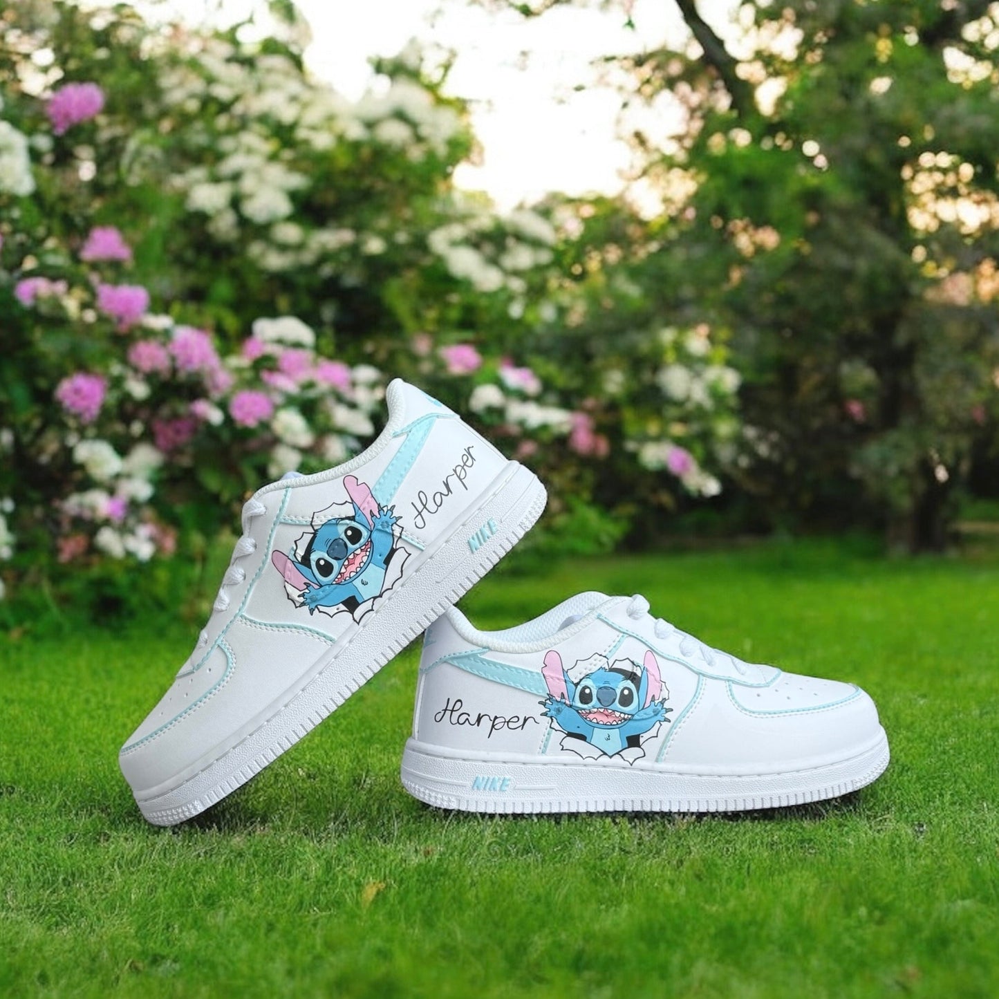 Blue Sky Stitch Custom Shoes Air Force 1
