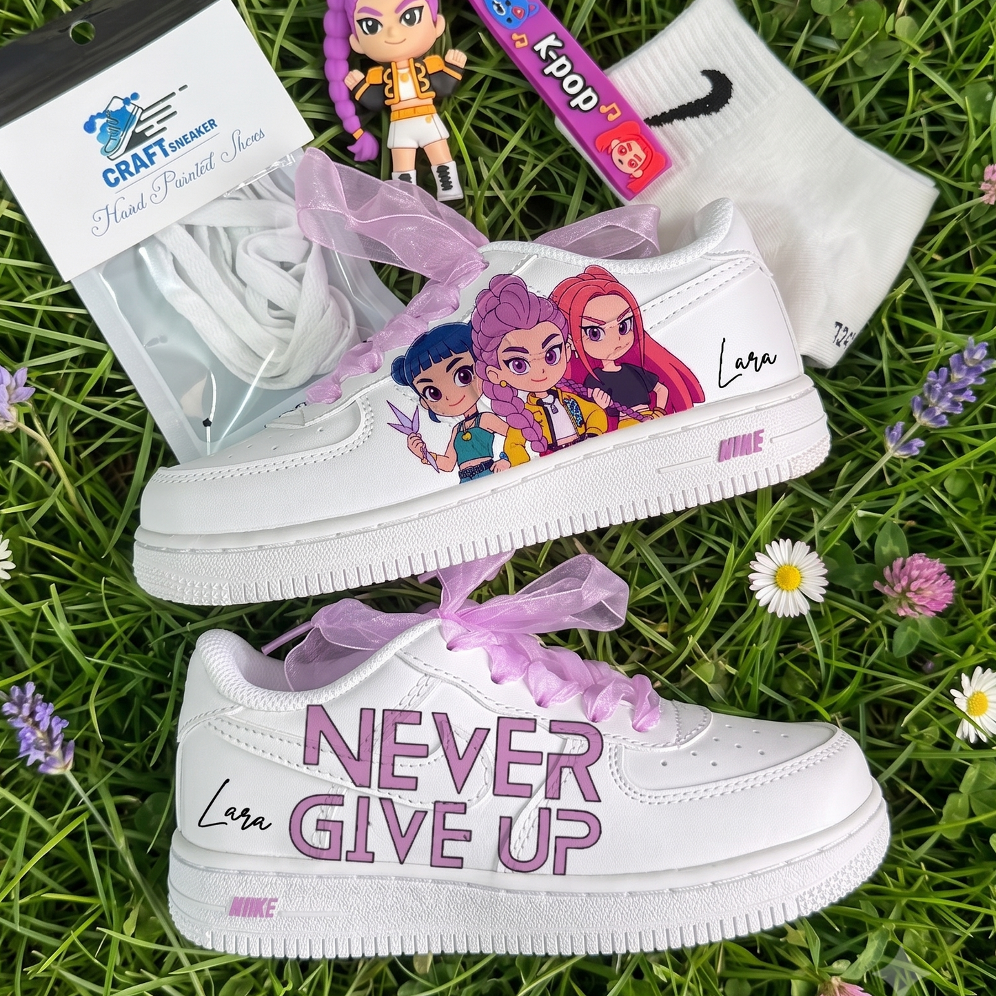 Limited Edition: Never Give Up Hand Painted Shoes