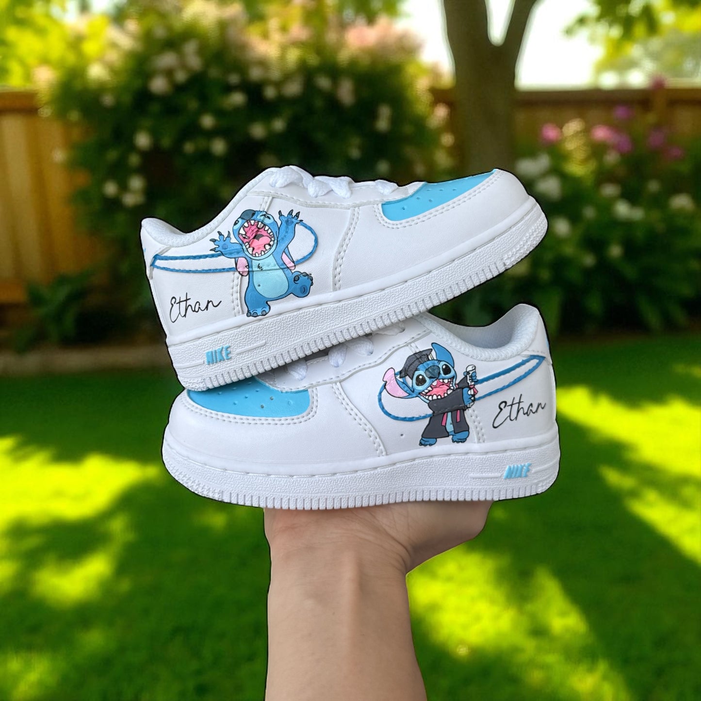 Stitch Graduation Custom Shoes Air Force 1