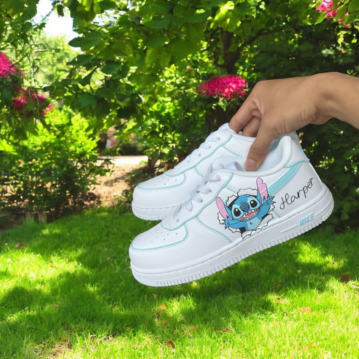Blue Sky Stitch Custom Shoes Air Force 1