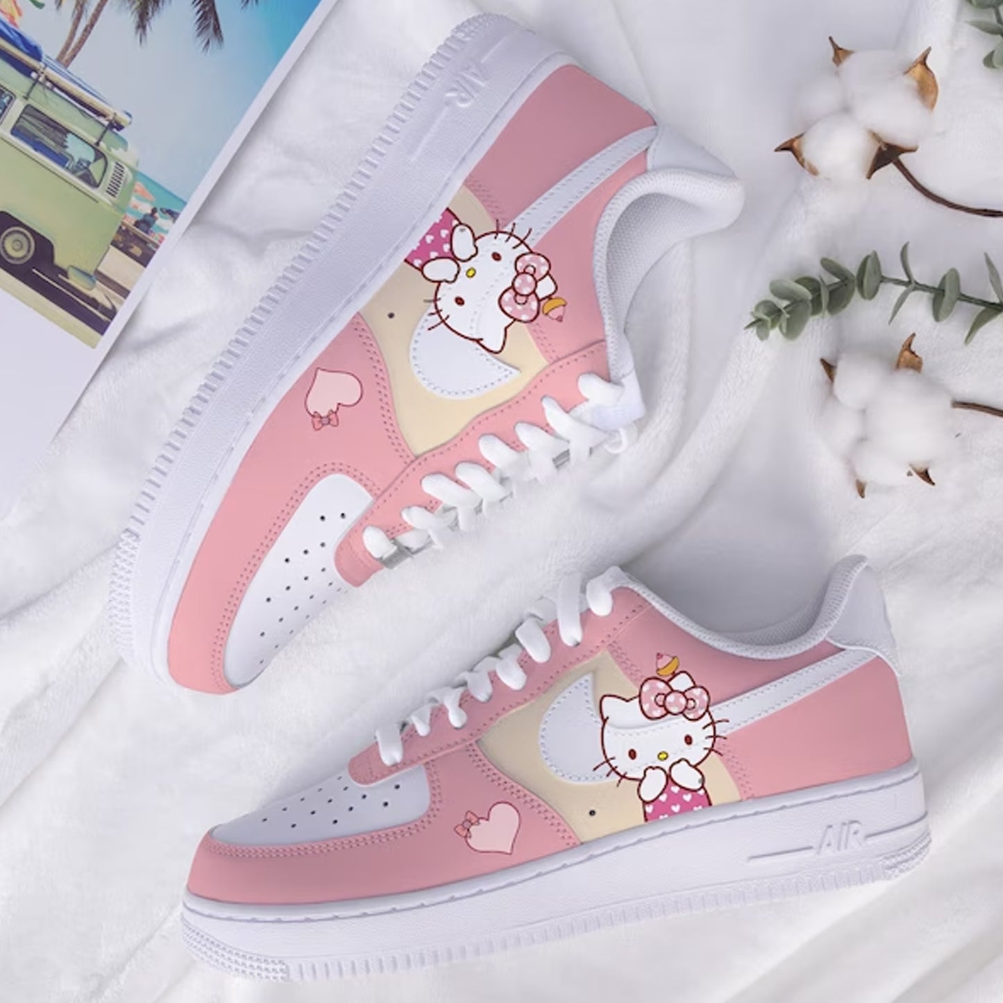Pink Cartoon Custom Sneaker