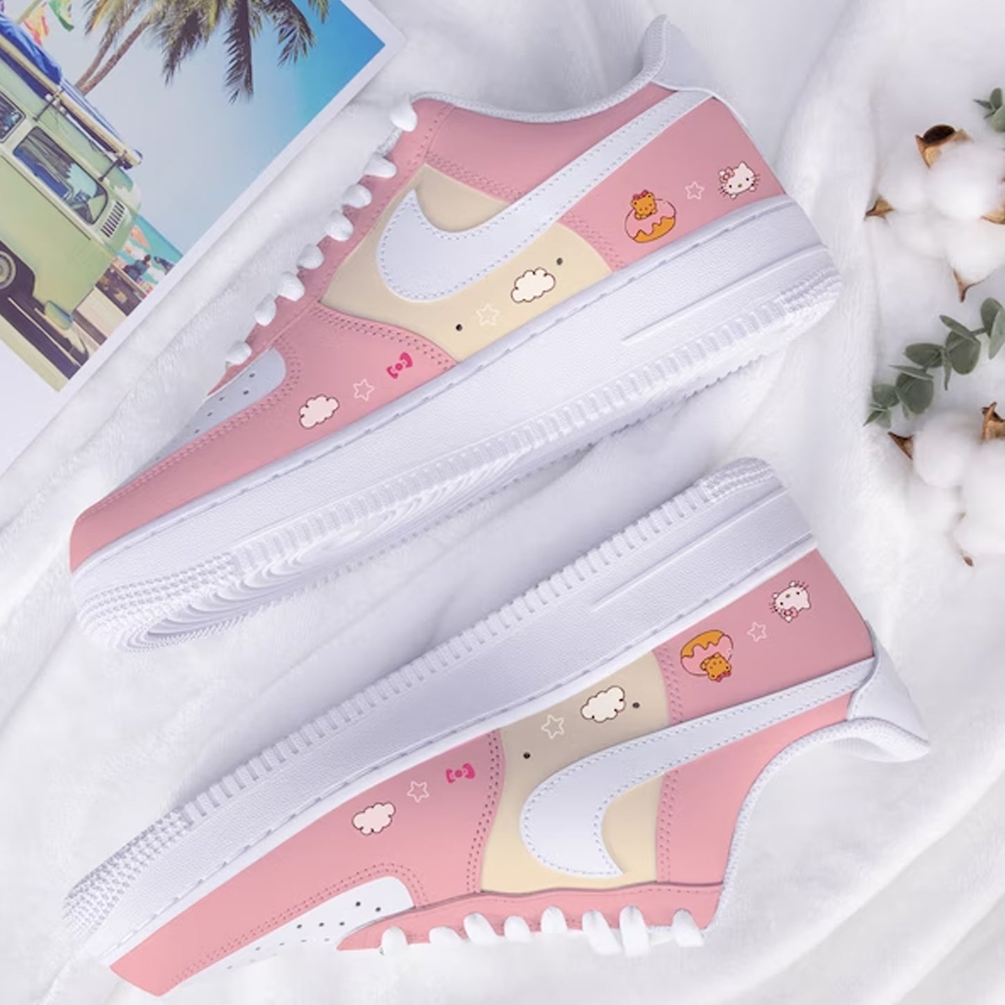 Pink Cartoon Custom Sneaker