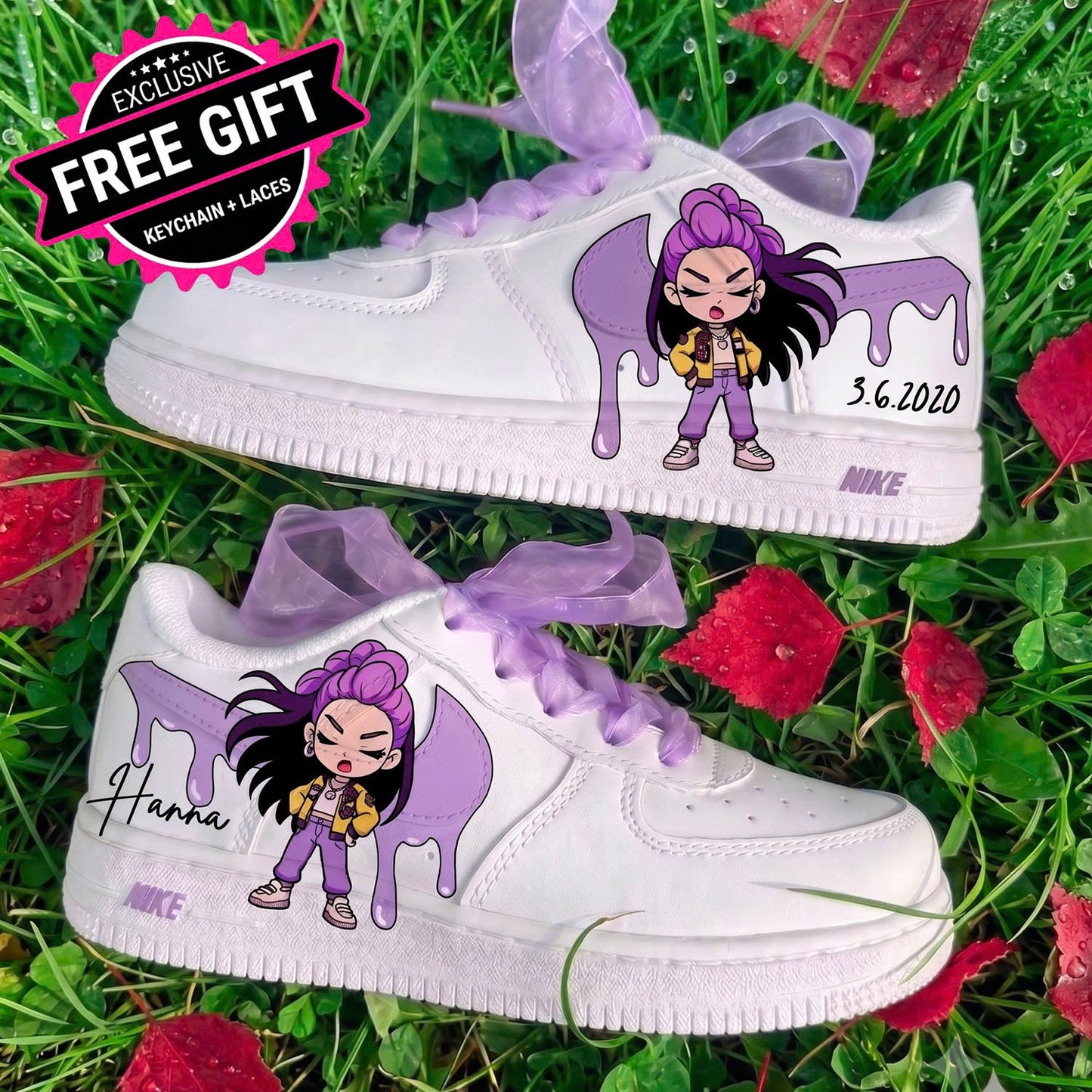 Limited Edition: Rumi Drip custom shoes air force 1 drip