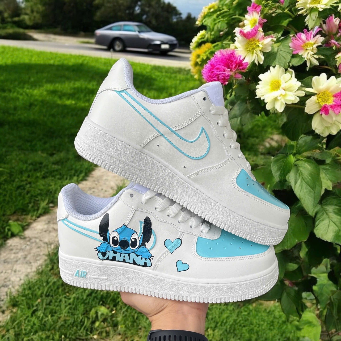 Stitch Ohana Mint Custom Shoes Air Force 1