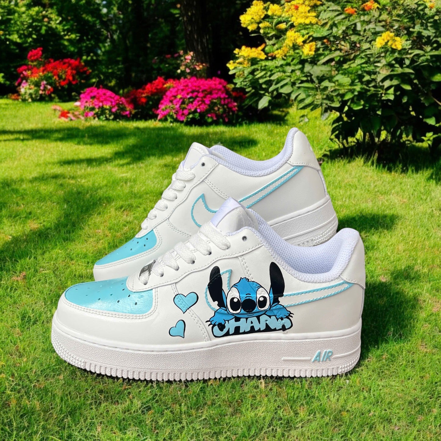 Stitch Ohana Mint Custom Shoes Air Force 1