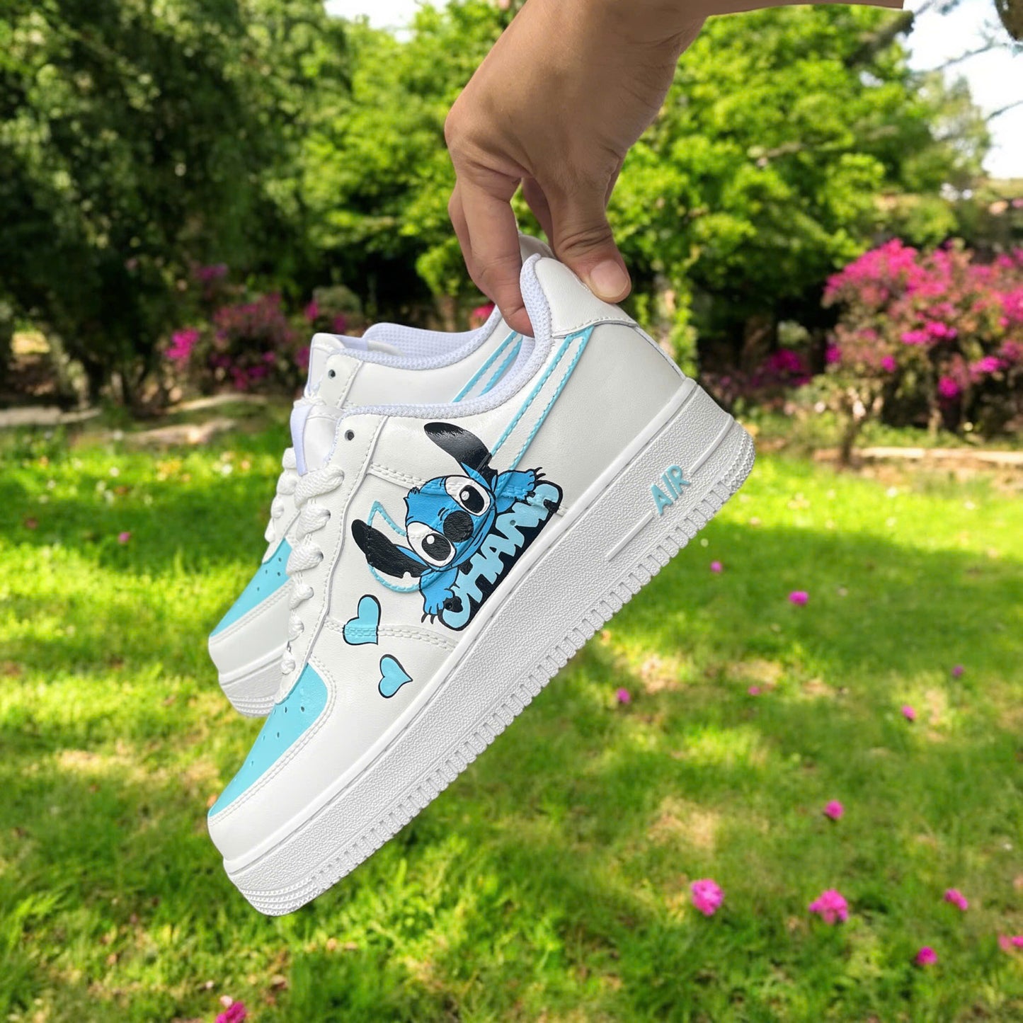 Stitch Ohana Mint Custom Shoes Air Force 1