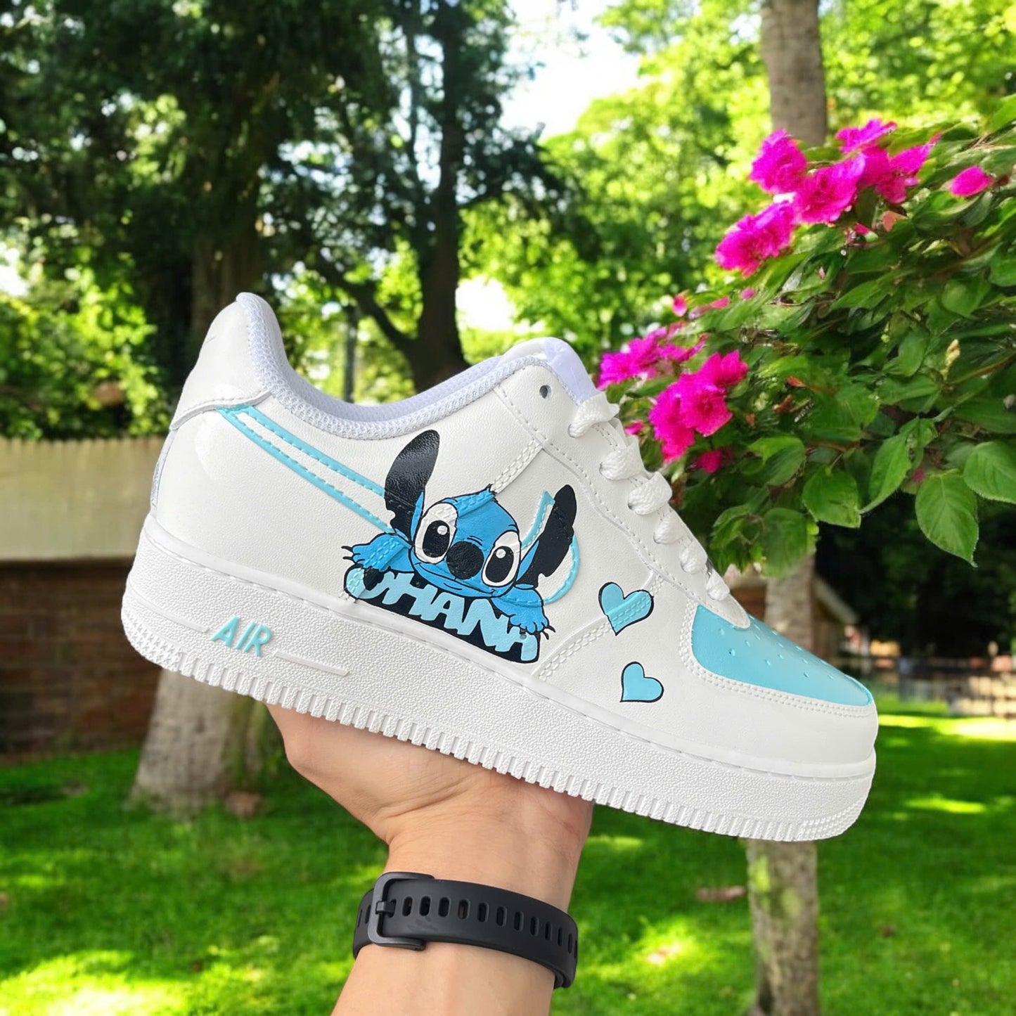 Stitch Ohana Mint Custom Shoes Air Force 1