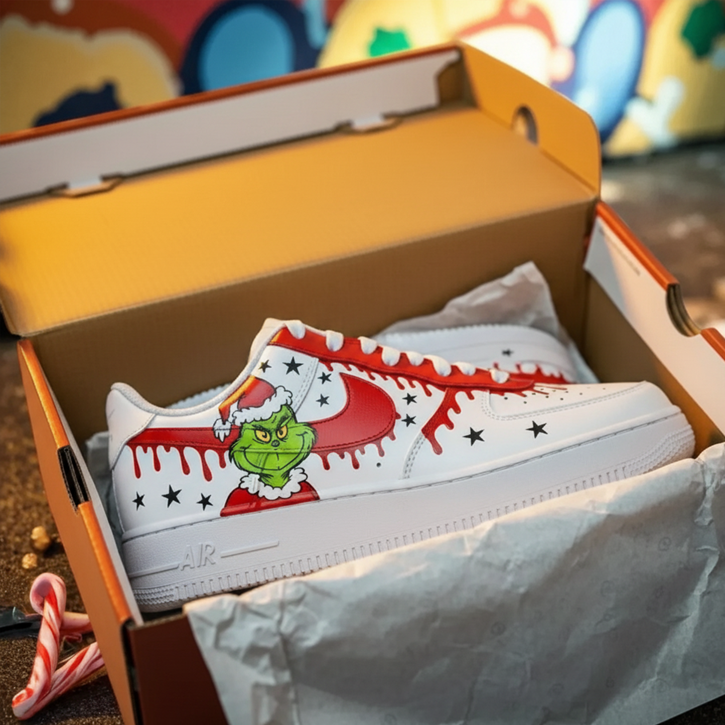 Christmas custom shoes 09