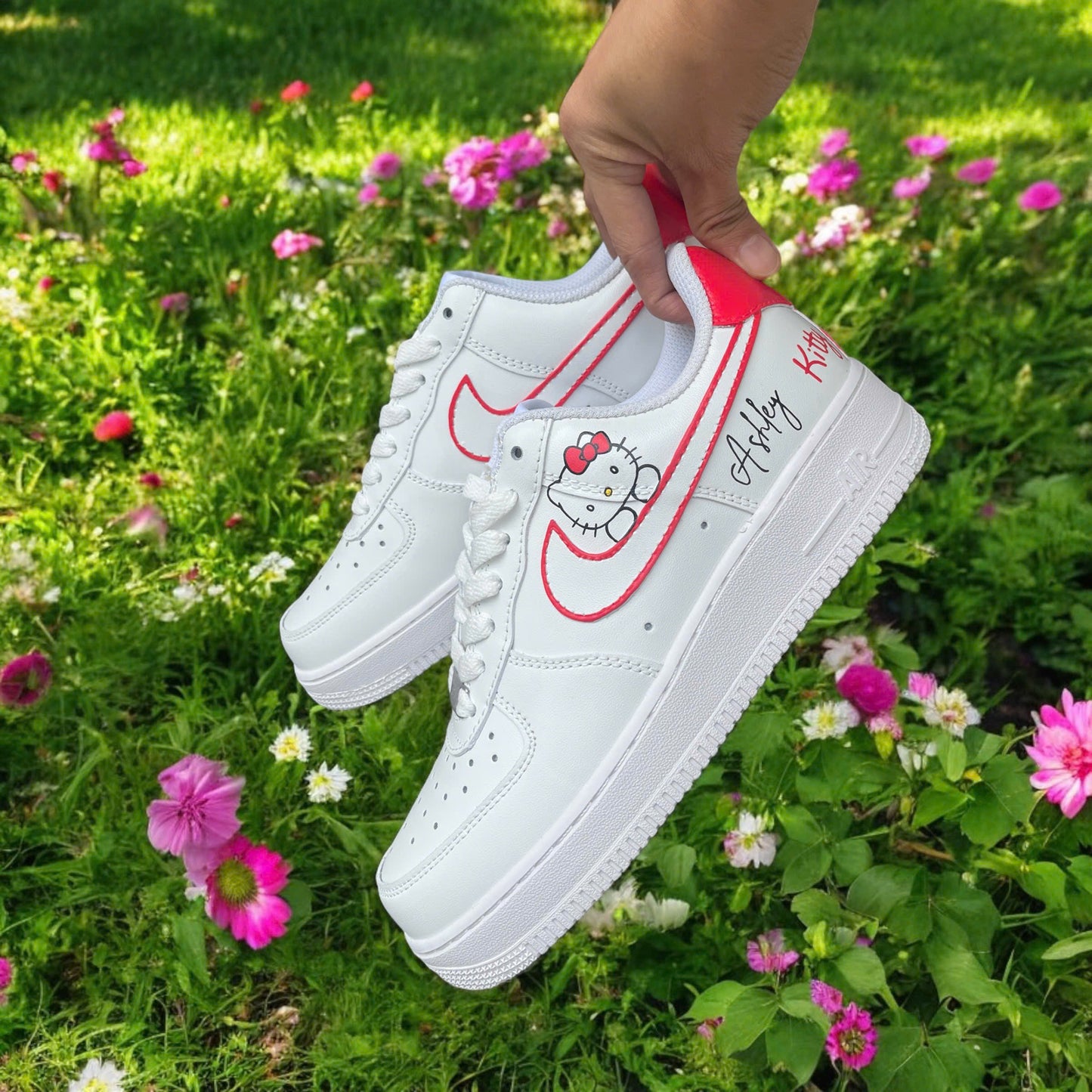 Red Kitty Custom Sneaker