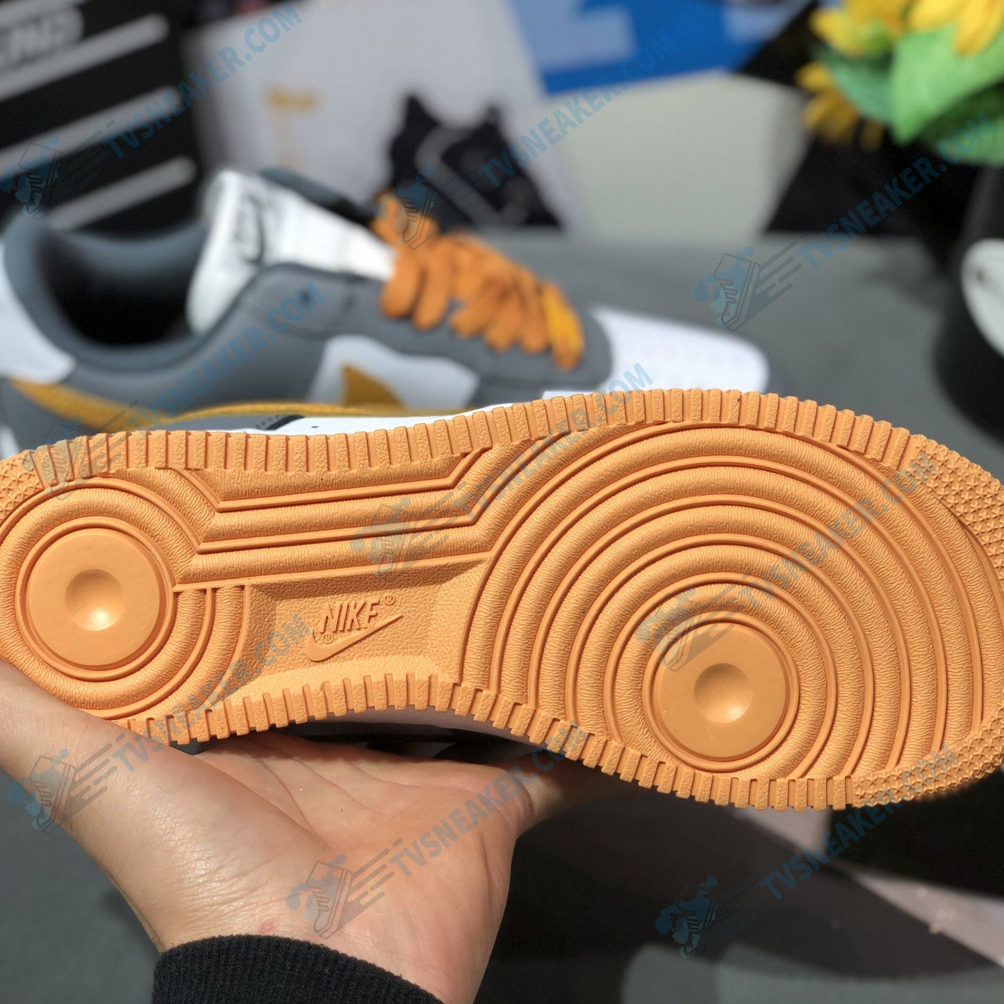 JD Grey Orange Sneaker