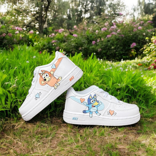 Bluey and Bingo Custom Shoes AF1