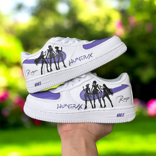 Purple Kpop Hand Painted Shoes