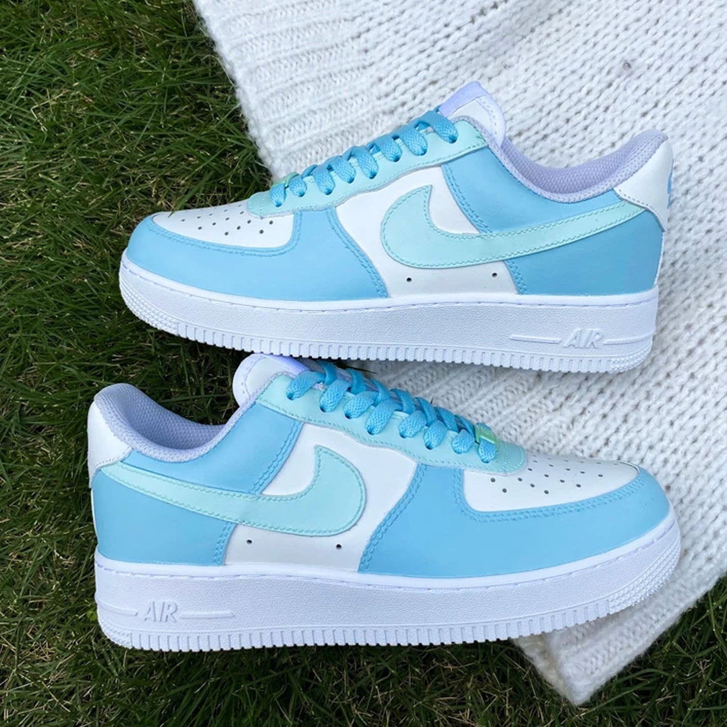 Blue Pastel Custom Sneaker