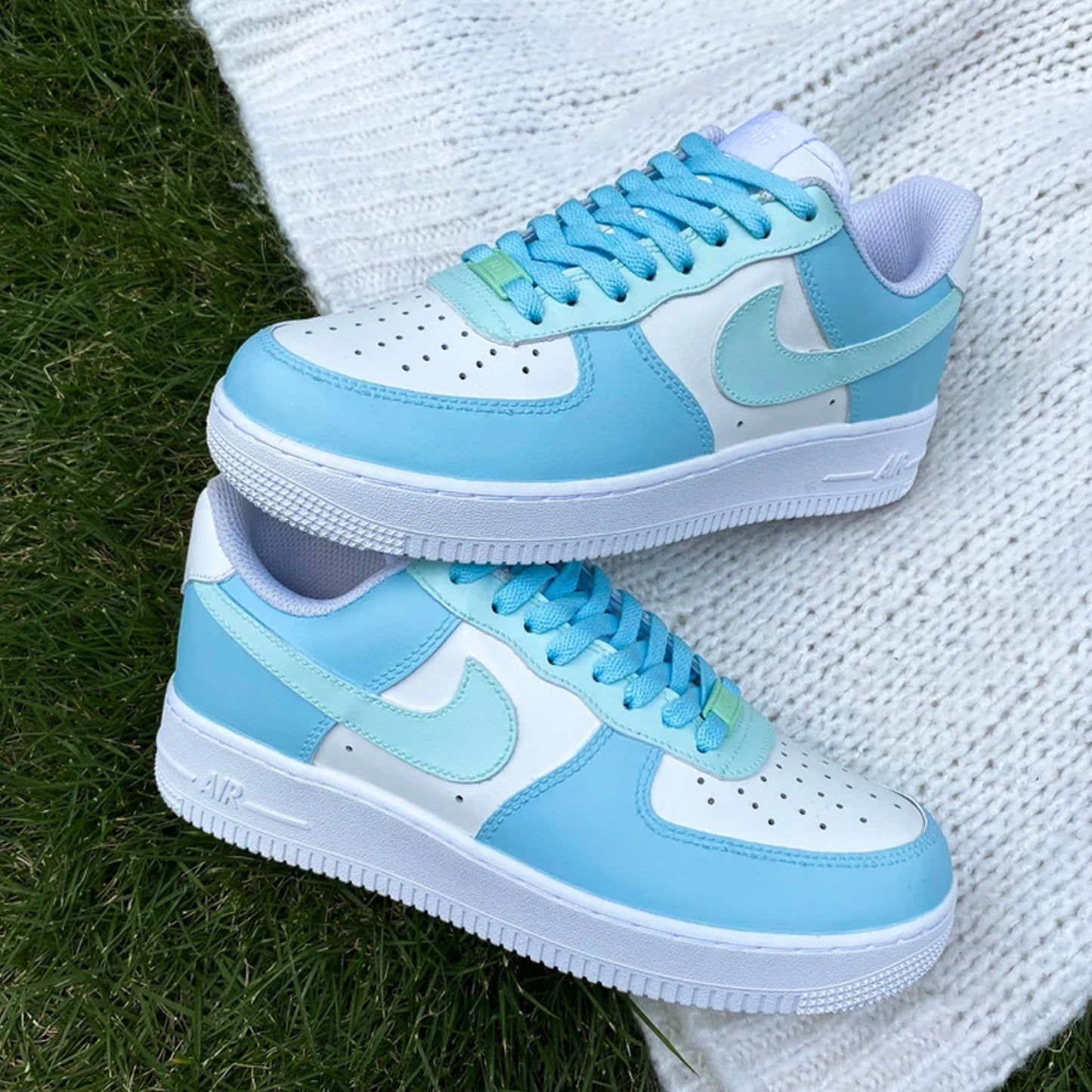 Blue Pastel Custom Sneaker