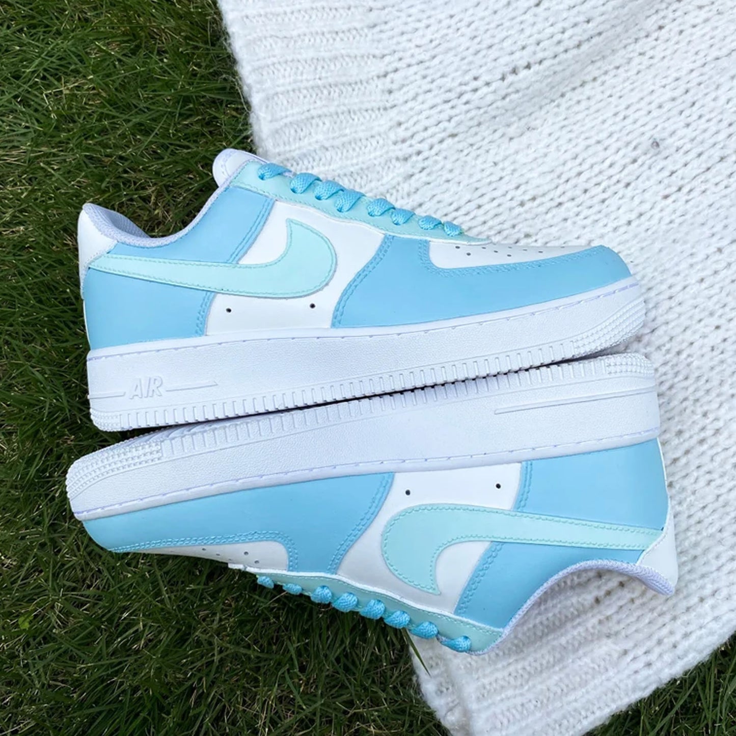 Blue Pastel Custom Sneaker