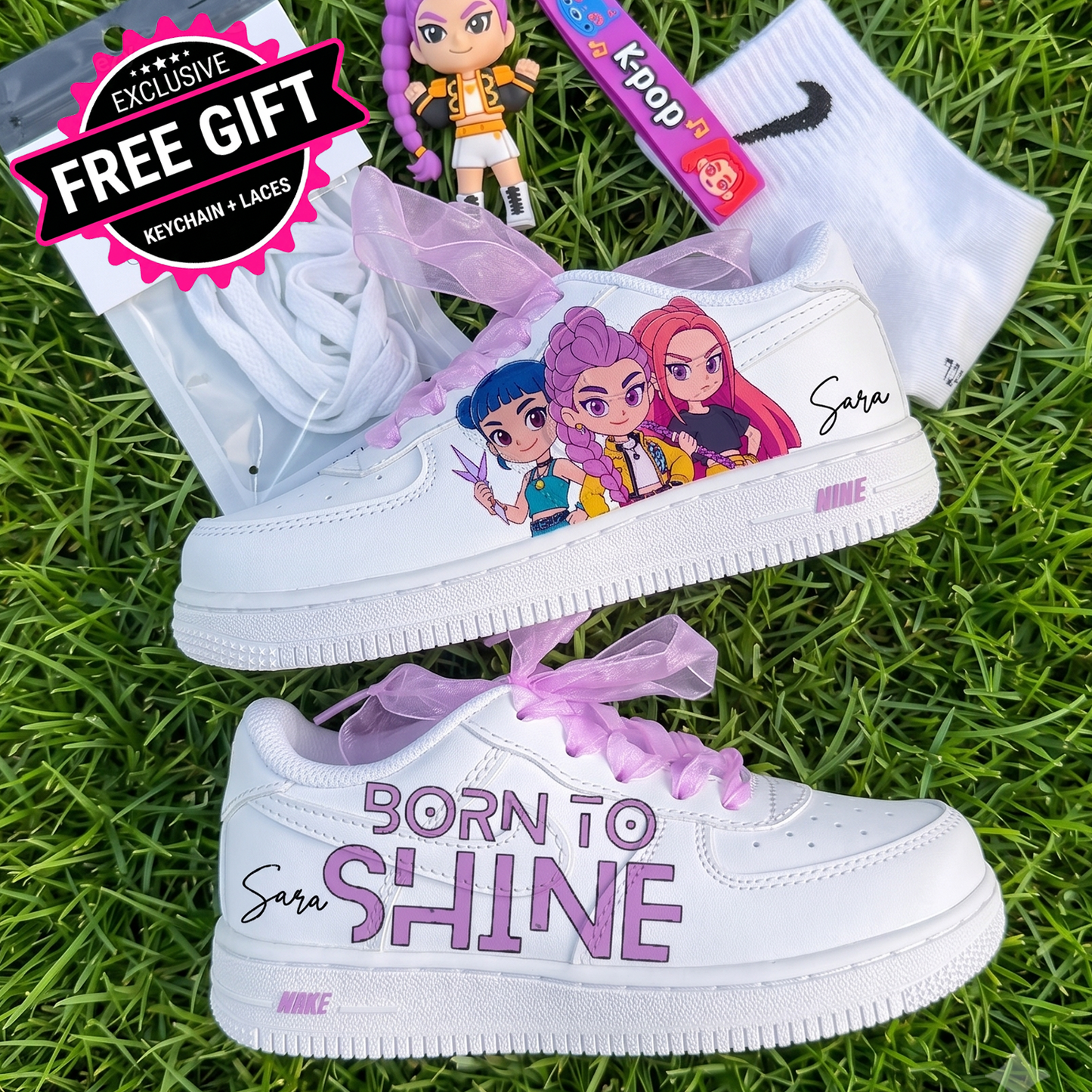Limited Edition: Born To Shine Hand Painted Shoes
