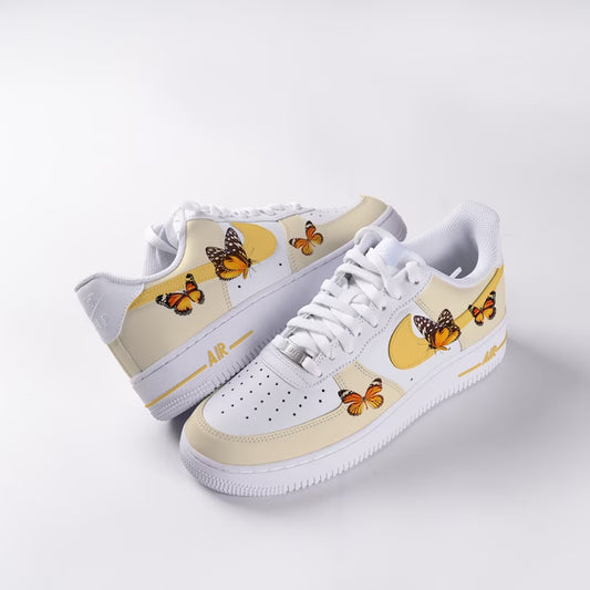 Gold Butterfly Custom Sneaker