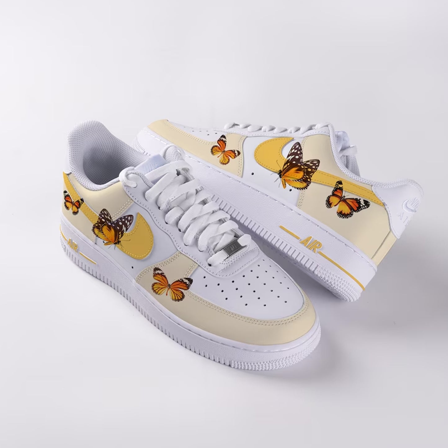 Gold Butterfly Custom Sneaker