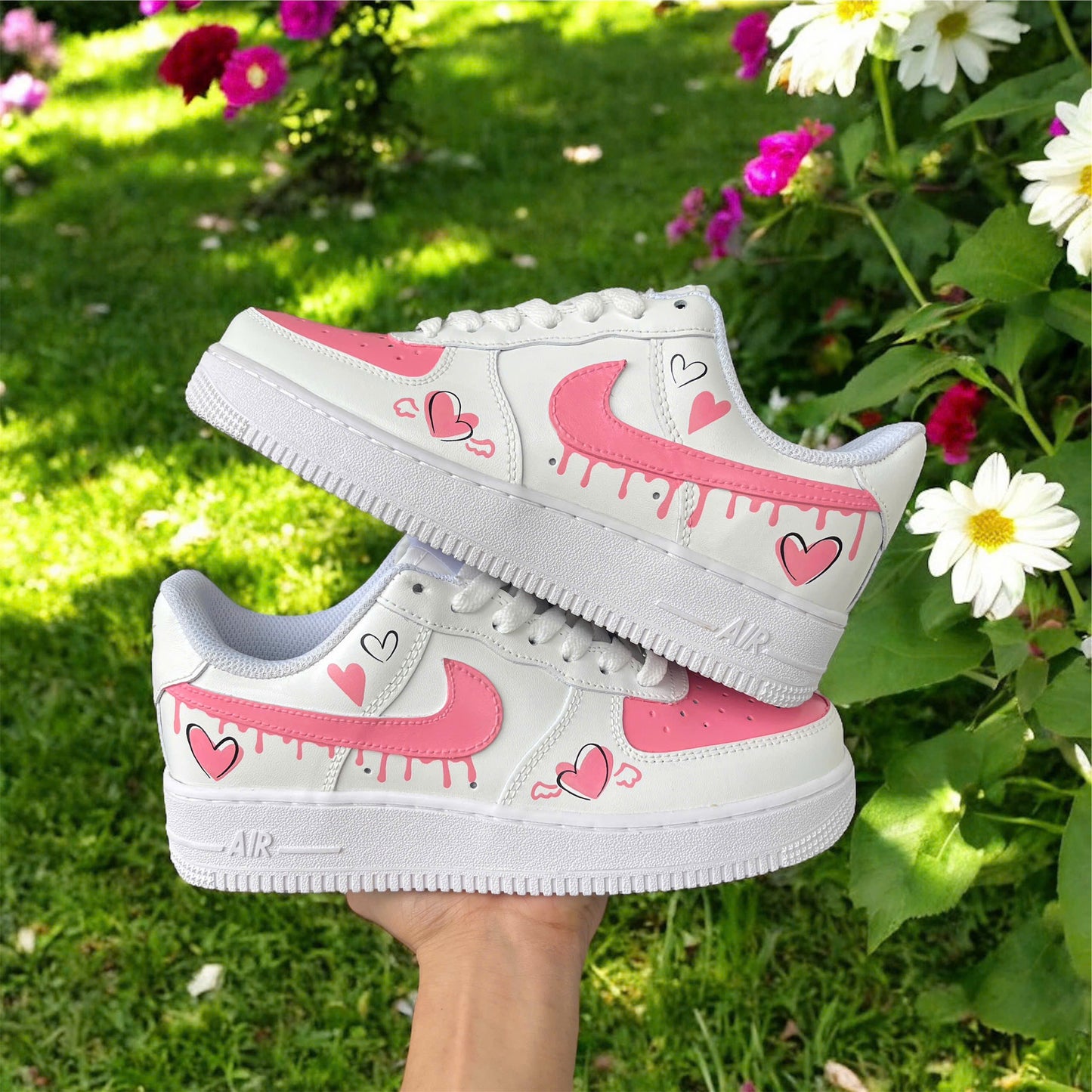Drip Heart Custom Shoes Air Force 1
