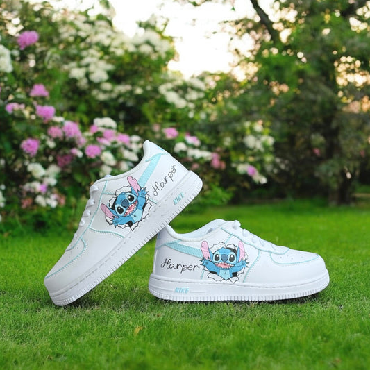 Blue Sky Stitch Custom Shoes Air Force 1