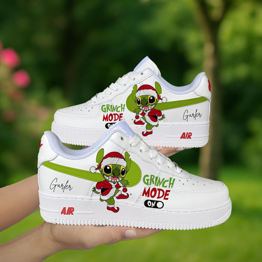 Grinch Mode Christmas Custom Shoes