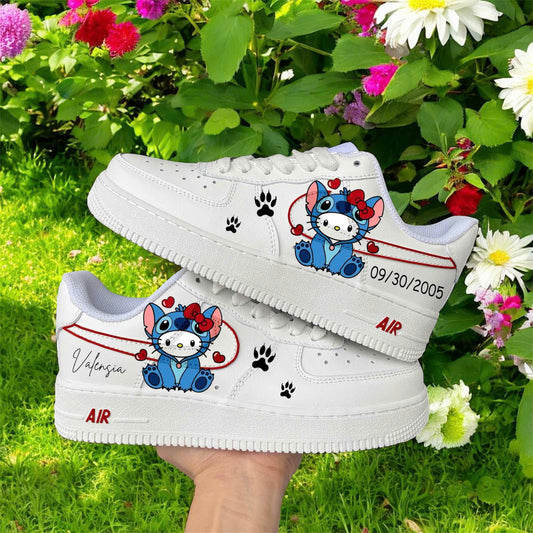 Kitty Stitch Custom Shoes Air Force 1