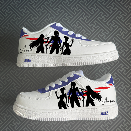 Hand Painted Huntrix US Flag