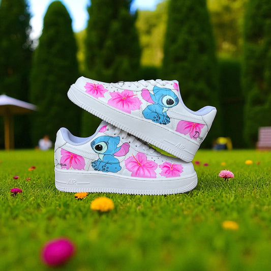 Stitch Flower Custom Air Force 1 Sneaker