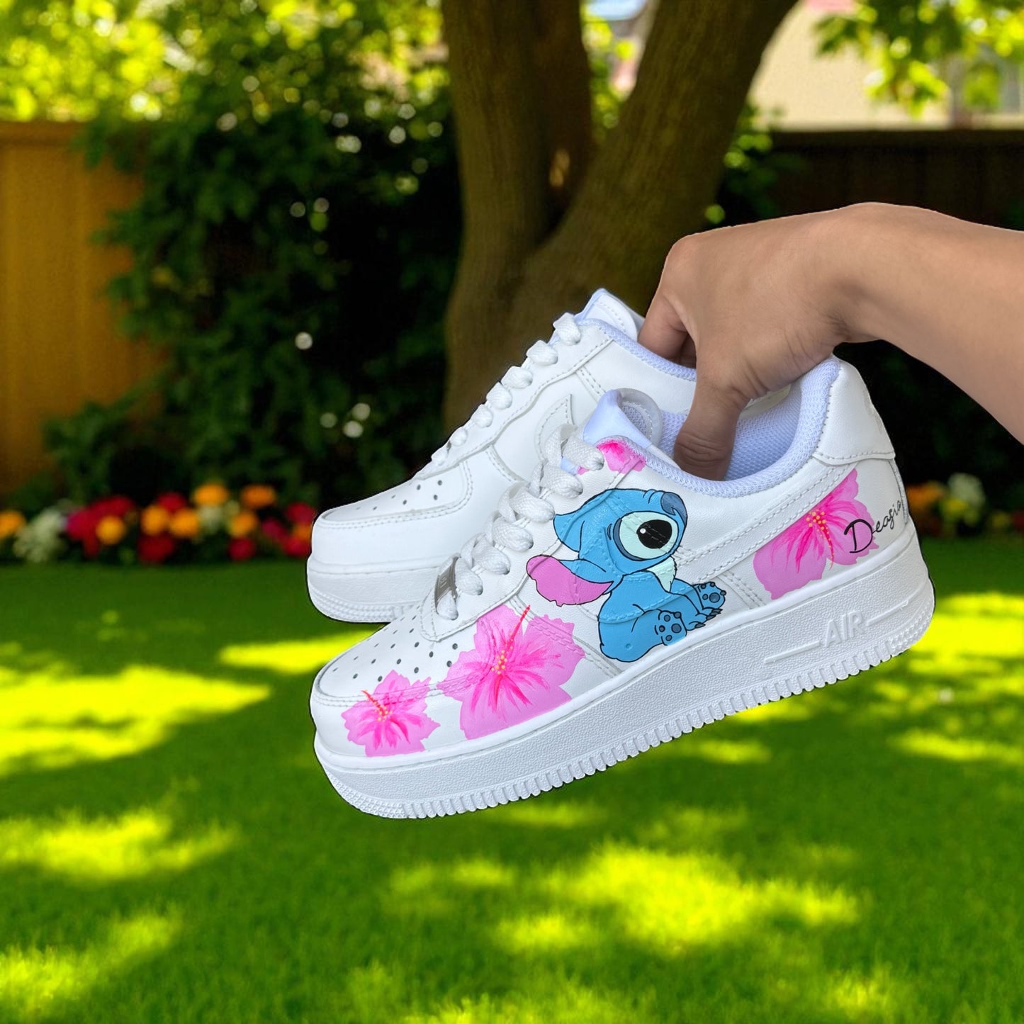 Stitch Flower Custom Air Force 1 Sneaker