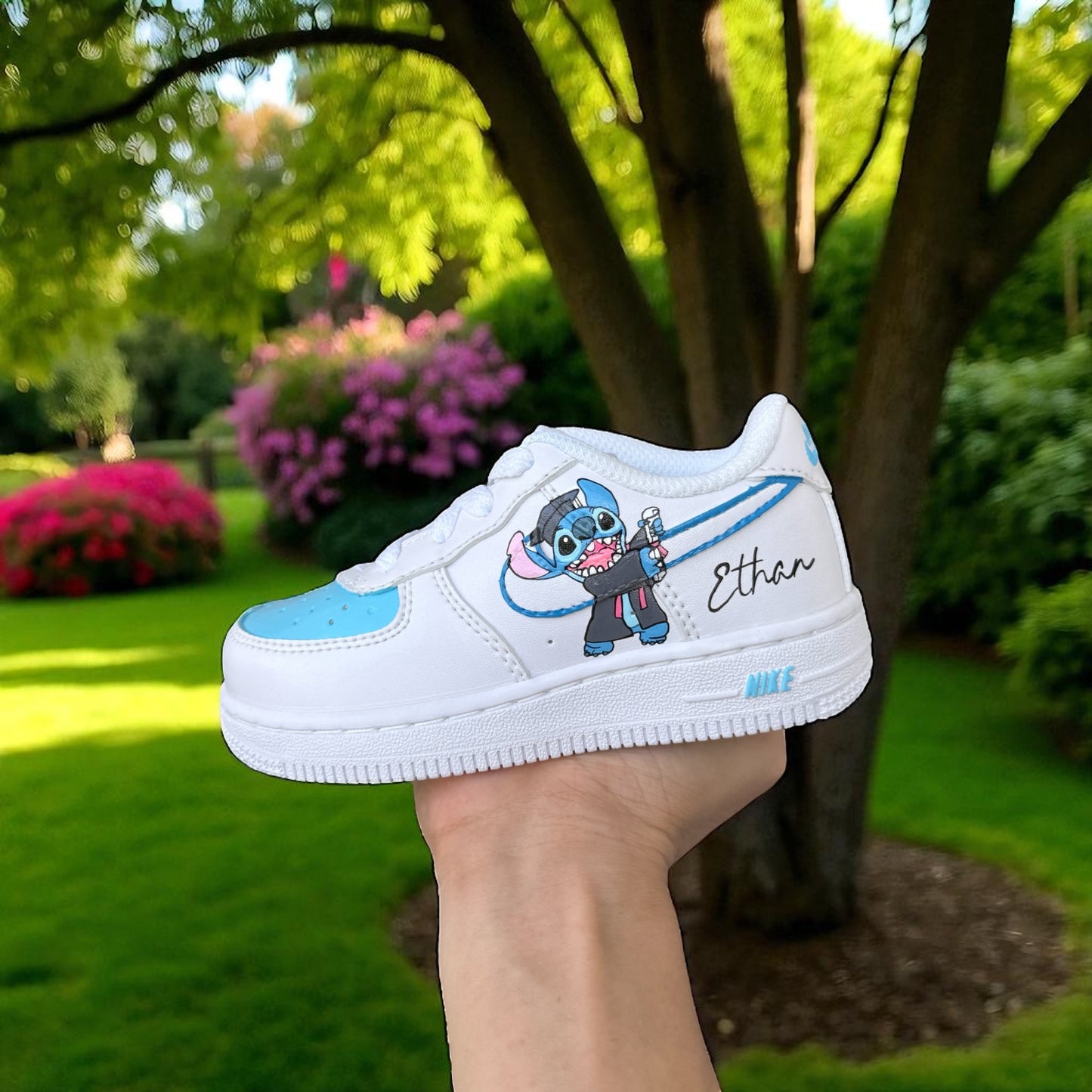 Stitch Graduation Custom Shoes Air Force 1