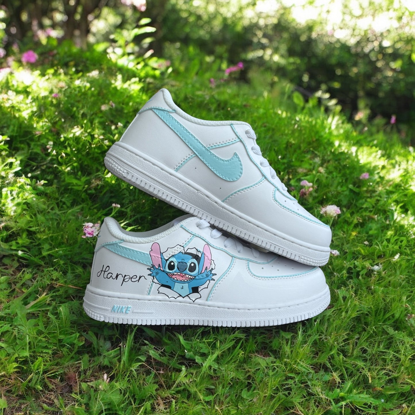 Blue Sky Stitch Custom Shoes Air Force 1