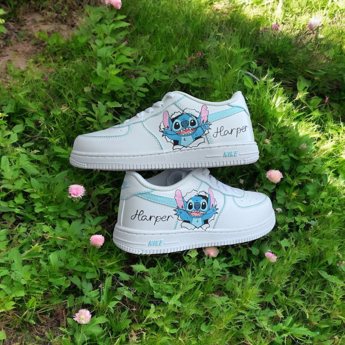 Blue Sky Stitch Custom Shoes Air Force 1