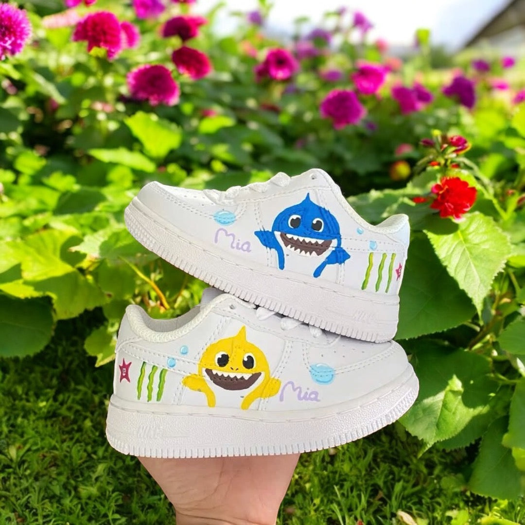 Baby Shark 02 AF1 Kids Custom Sneaker