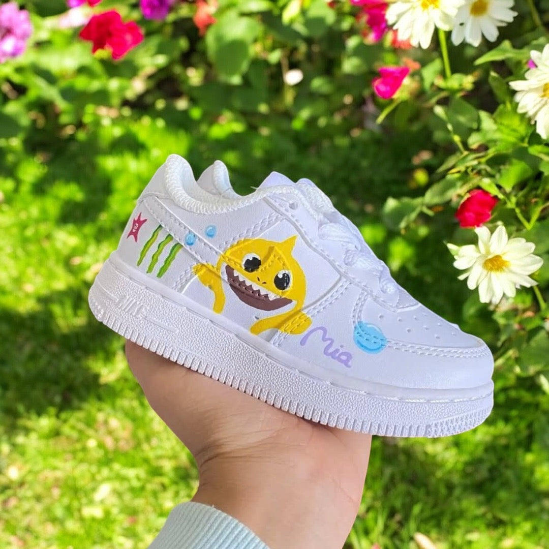 Baby Shark 02 AF1 Kids Custom Sneaker