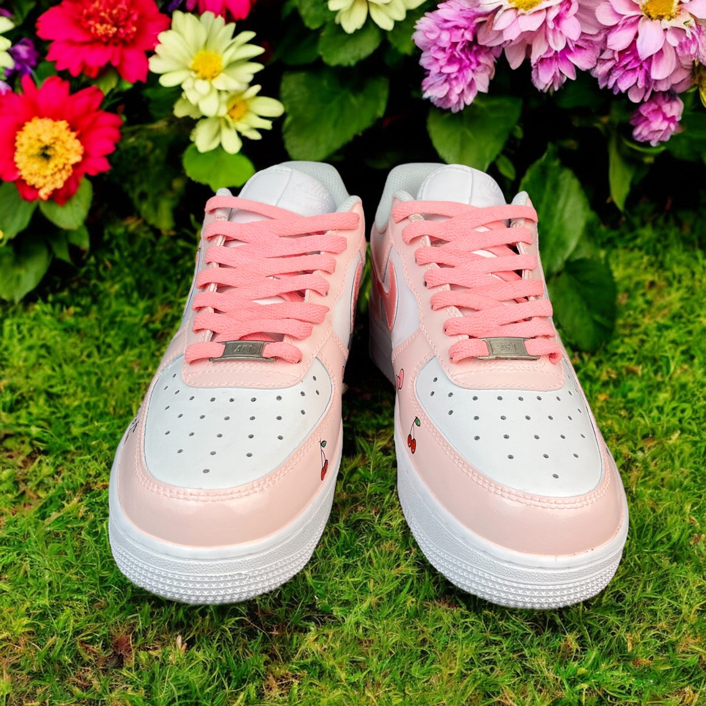 Kitty Pink Cartoon Custom Air Force 1 Sneaker