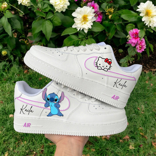 Stitch x Kitty Air Force 1 Custom Sneaker