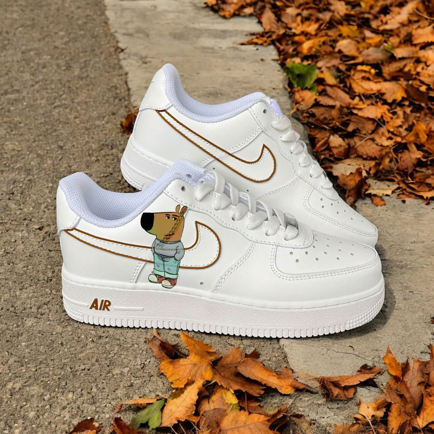 Just a chill guy Custom Air Force 1 Sneaker