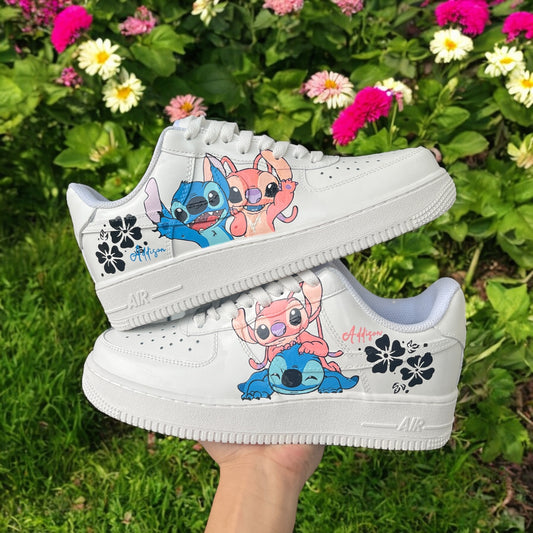 Stitch Leaves Custom Air Force 1 Sneaker