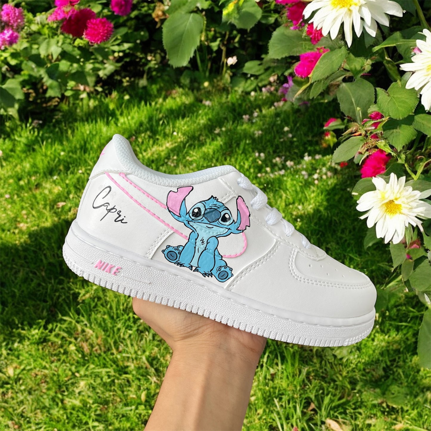 Kitty x Stitch Custom Air Force 1 Sneaker