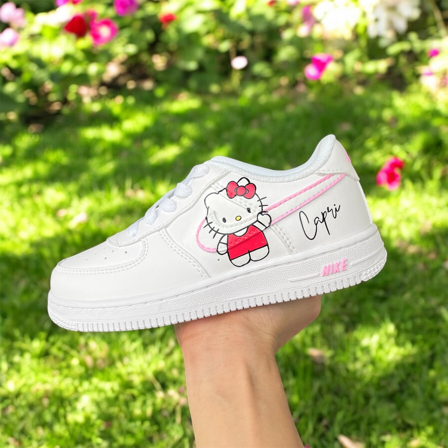 Kitty x Stitch Custom Air Force 1 Sneaker