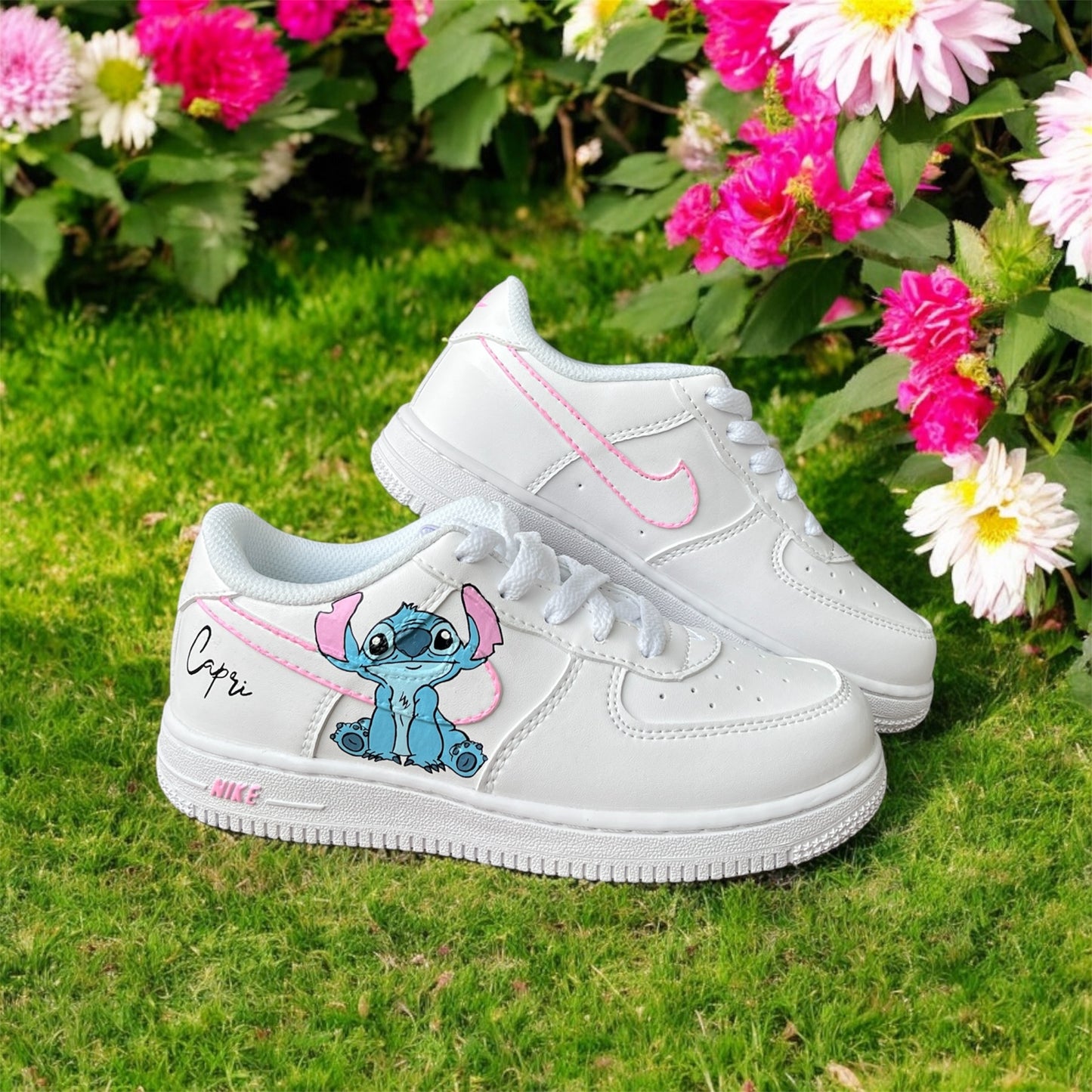 Kitty x Stitch Custom Air Force 1 Sneaker