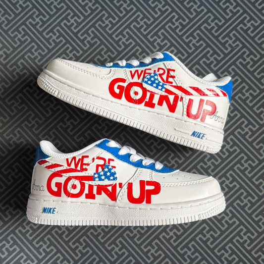 Goin Up Flag Hand Painted Shoes