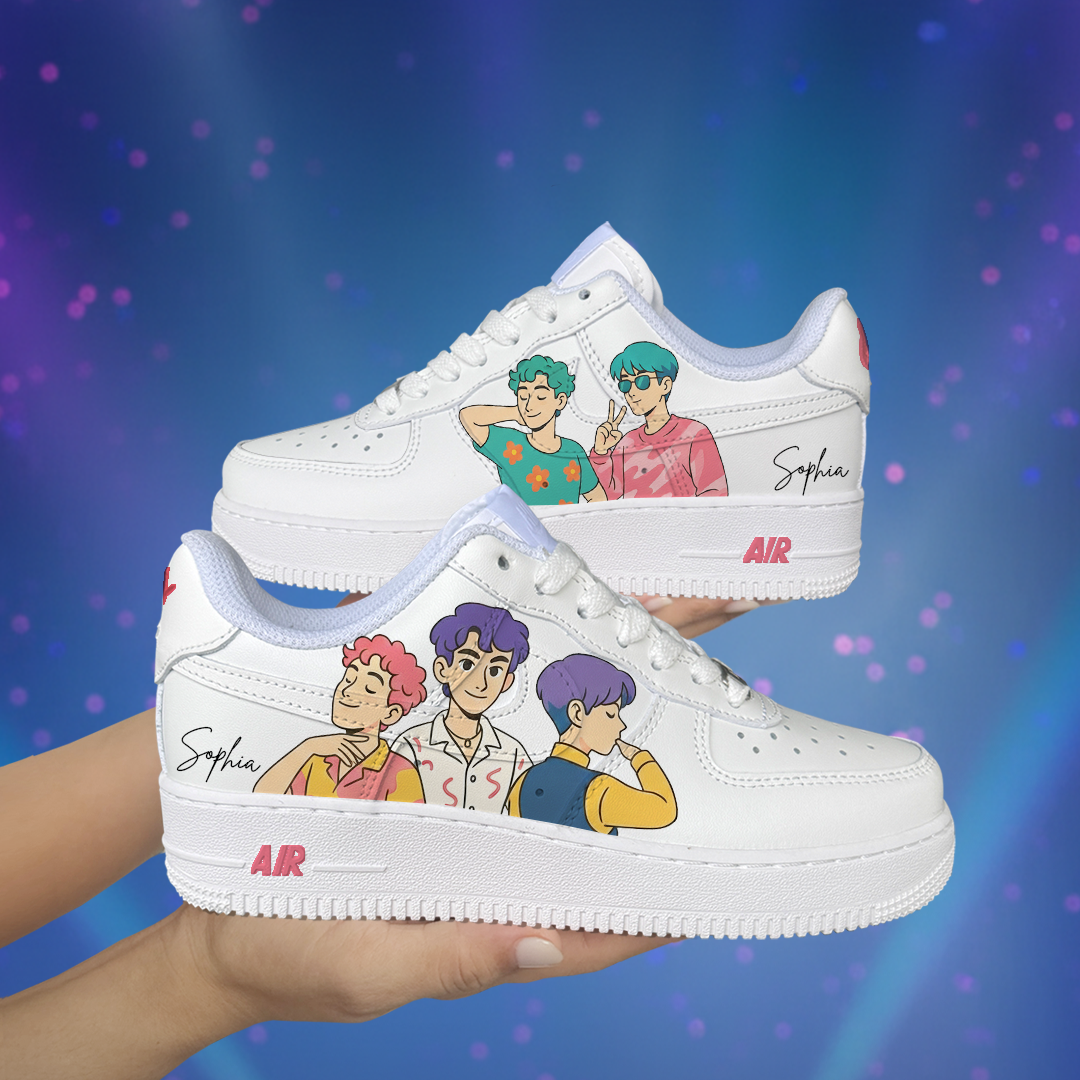 Kpop 4 Hand Painted Shoes