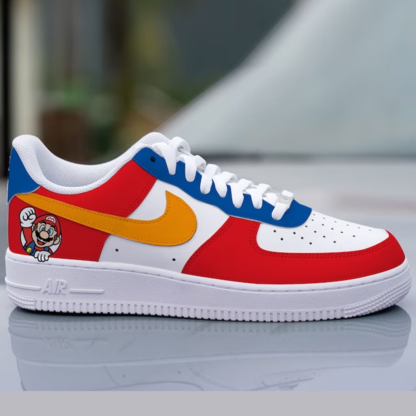 Red Orange Blue Custom Sneaker