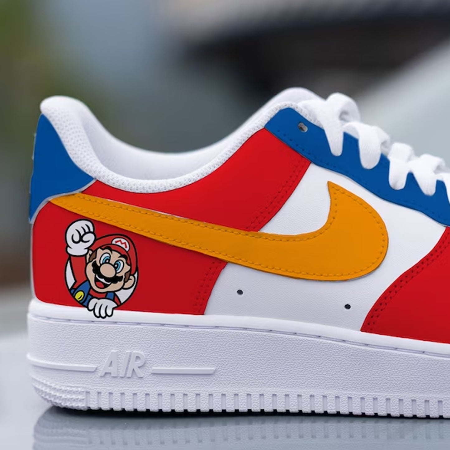 Red Orange Blue Custom Sneaker