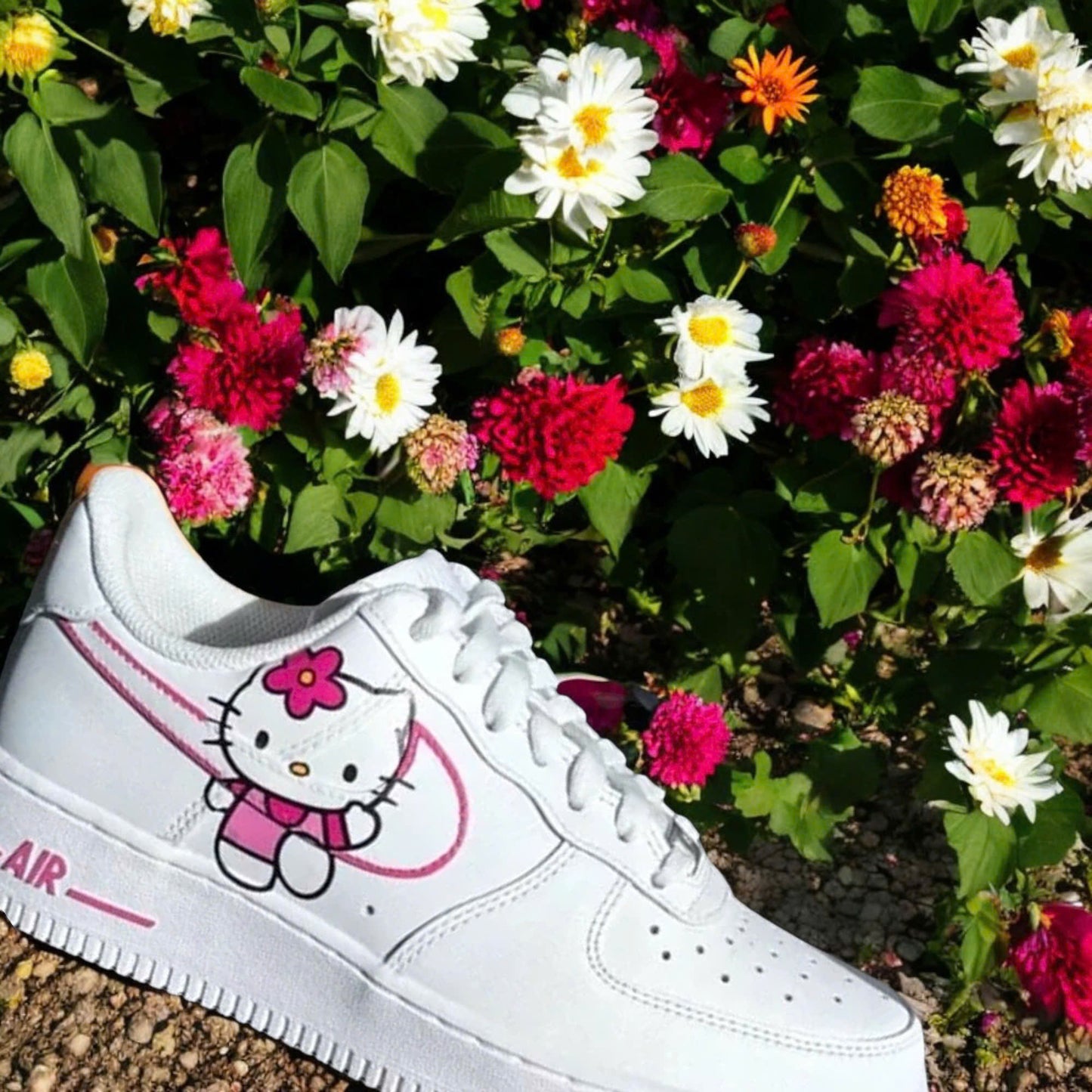 Pink Kitty Custom Air Force 1 Sneaker